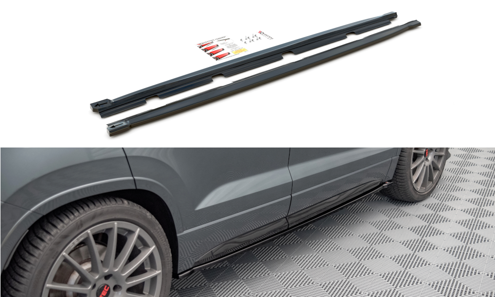 Image of Side Skirts Diffusers Cupra Ateca - Gloss Black