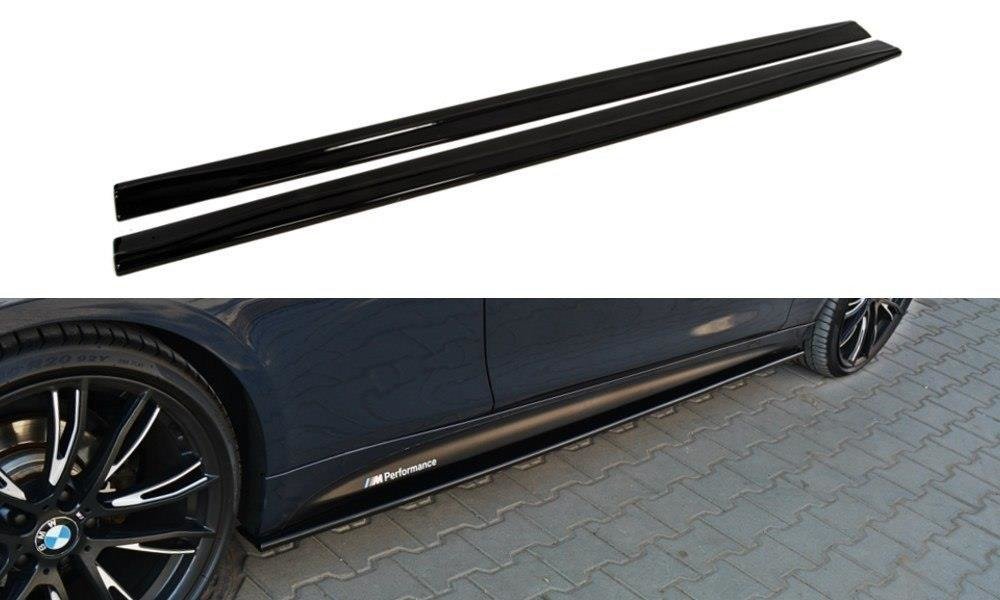 Image of Side Skirts Diffusers For BMW 4 F32 M-Pack - Gloss Black
