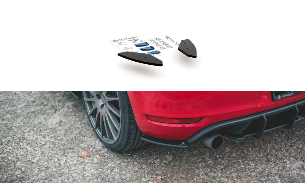 Image of Side Splitters Volkswagen Golf GTi MK6-Red Line