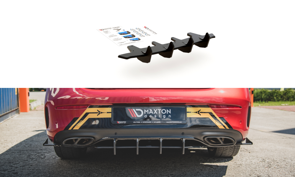 Image of Racing Durability Diffuser Mercedes-AMG C43 Coupe C205-Black