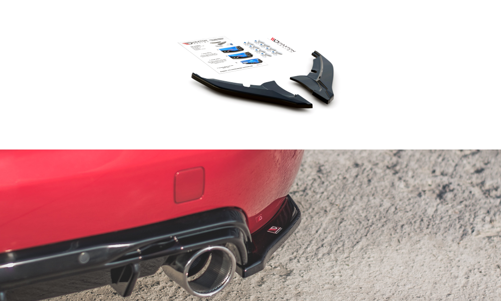 Image of Rear Side Splitters Peugeot 308 GT MK2 Facelift-GB