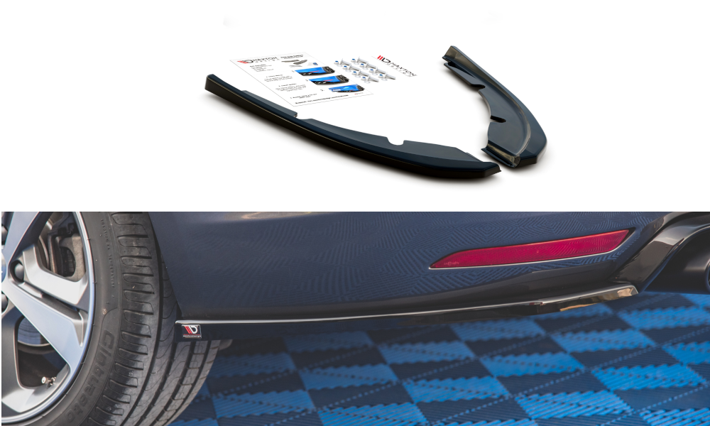 Image of Rear Side Splitters V.2 Peugeot 308 Sw MK2 Facelift-GB