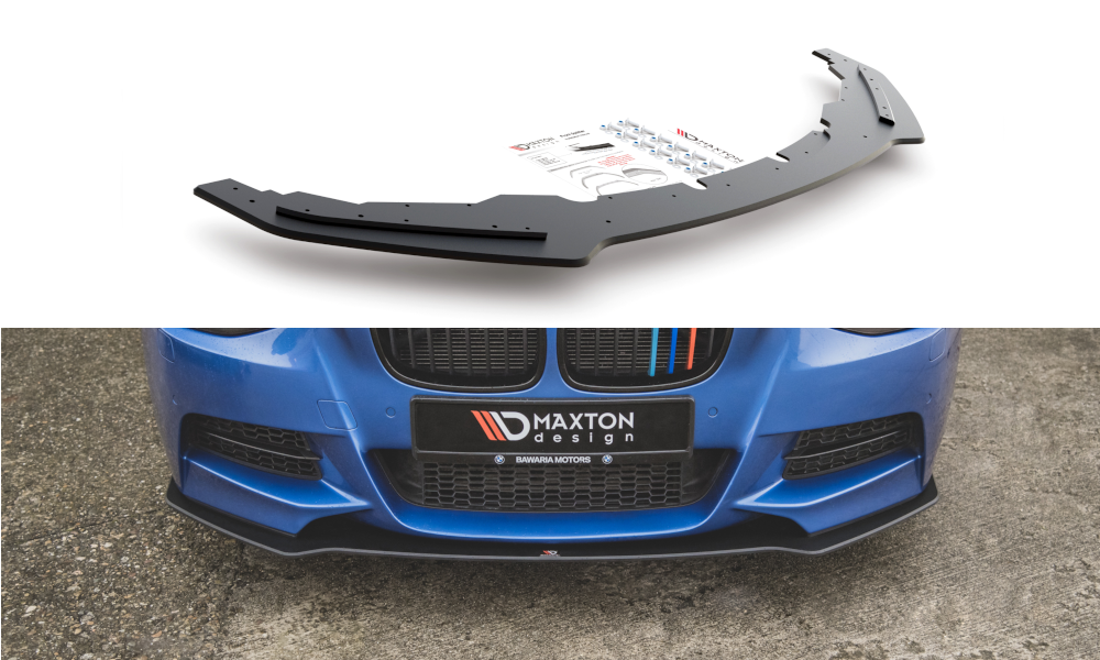 Image of Racing Durability Front Splitter BMW M135I F20 - Black