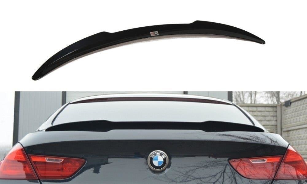 Image of Spoiler Cap For BMW 6 Gran CoupÃ© Mpack - Gloss Black