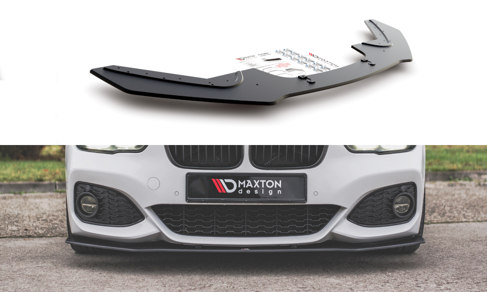 Image of Splitter V.3 For BMW 1 F20 M-Pack Facelift/M140I -Red Line