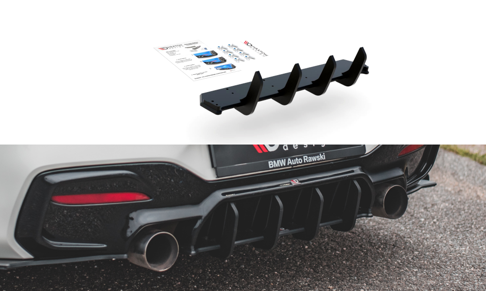 Image of Racing Durability Rear Diffuser V.4 BMW M140I - Black