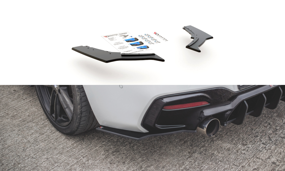 Image of Side Splitters V.3 For BMW 1 F20 M140I -Red Line