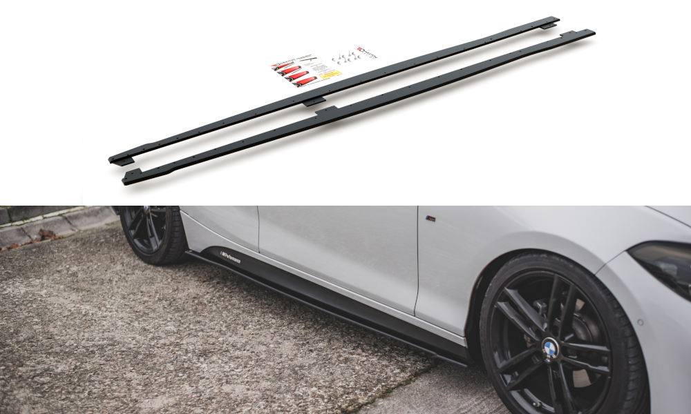 Image of Side Skirts Diffusers V.2 BMW 1 F20 M135I/M140I/M-Pack-Black