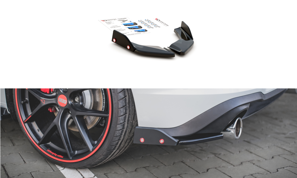 Image of Rear Side Splitters + Flaps V.2 Volkswagen Golf 8 GTi-NP V3
