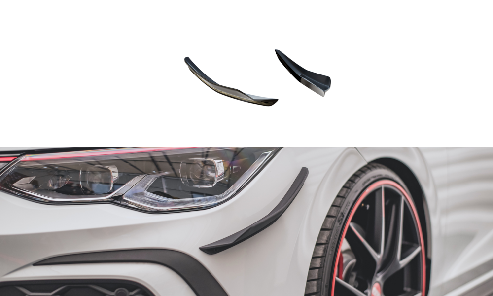 Image of Front Bumper Wings (Canards) Volkswagen Golf 8 GTi