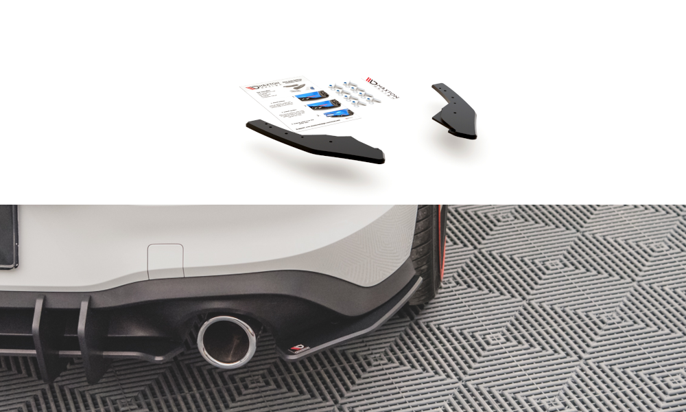 Image of Racing Durability Side Splitters Volkswagen Golf 8 GTi-Black