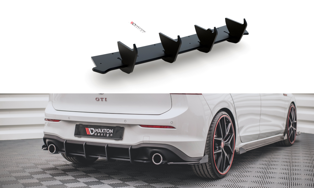 Image of Racing Durability Diffuser V.1 Volkswagen Golf 8 GTi -Red Li