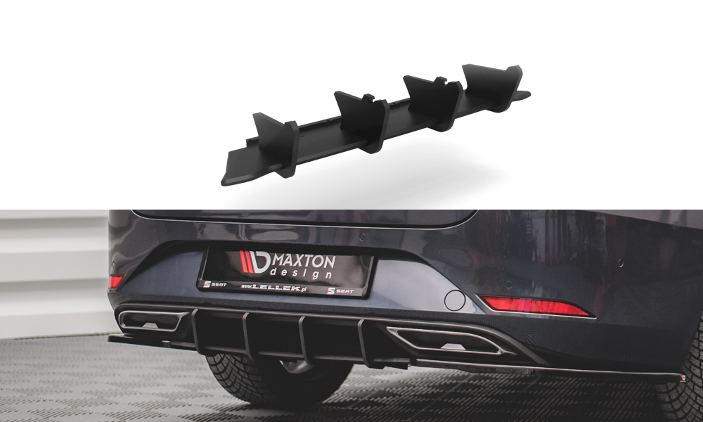 Image of Racing Durability Rear Diffuser Seat Leon FR ST MK4 - Black