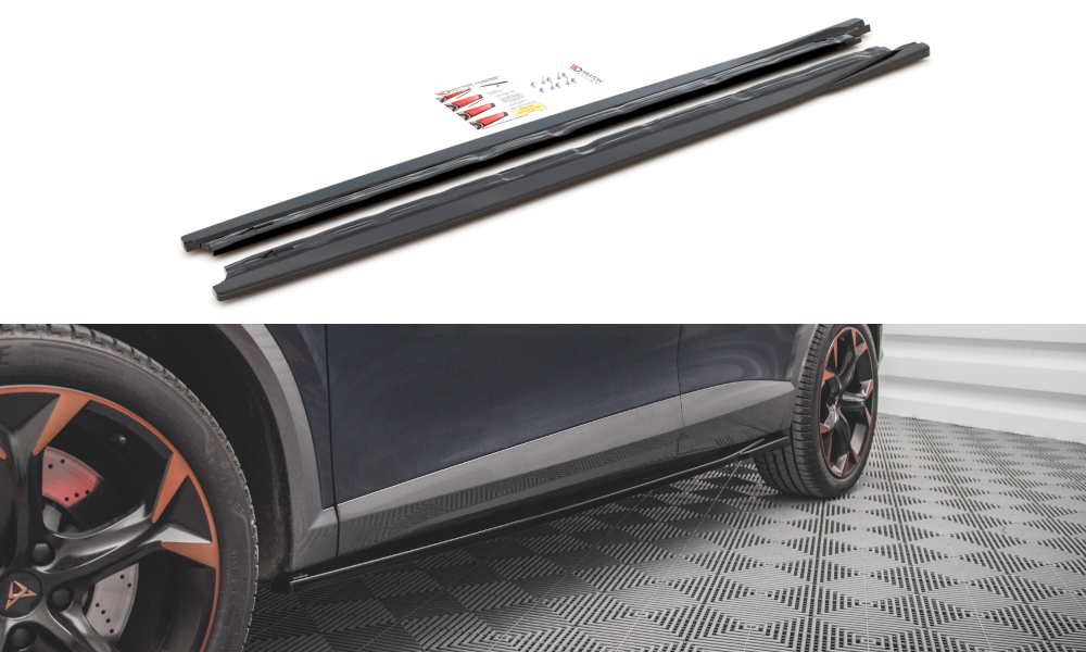 Image of Side Skirts Diffusers Cupra Formentor - Gloss Black
