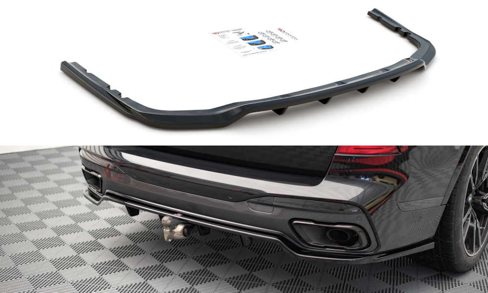 Image of Central Rear Splitter (With Vertical Bars) BMW X7 M G07-GB