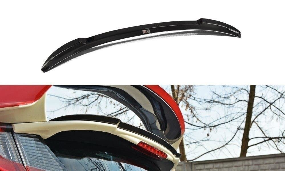 Image of Spoiler Cap N.2 Honda Civic Ix Type R - Glanzend Zwart
