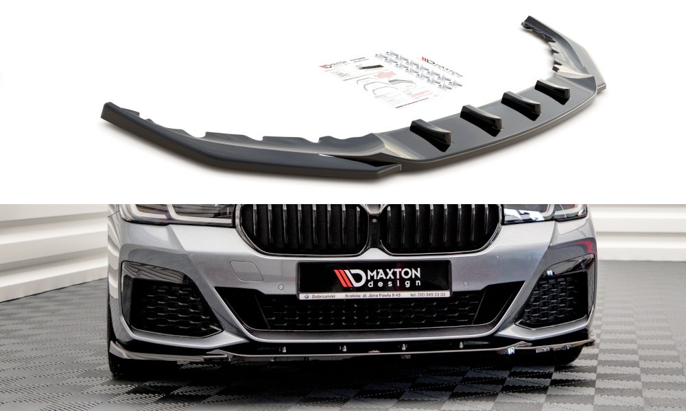 Image of Front Splitter V.2 BMW 5 G30 Facelift M-Pack - Gloss Black