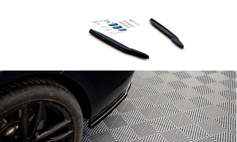 Image of Rear Side Splitters For BMW 6 GT G32 M-Pack - Textured
