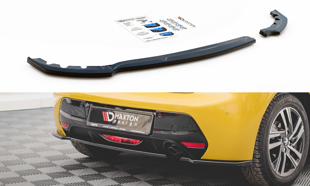 Image of Rear Side Splitters Peugeot 208 MK2 - Gloss Black