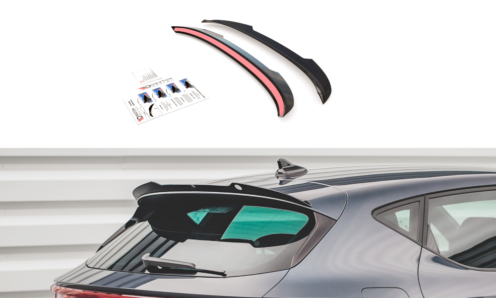 Image of Spoiler Cap Seat Leon Fr Hatchback MK4 - Textured