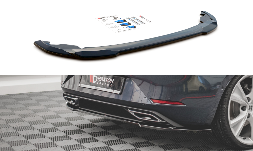 Image of Central Rear Splitter For Seat Leon FR Hatchback MK4-GB