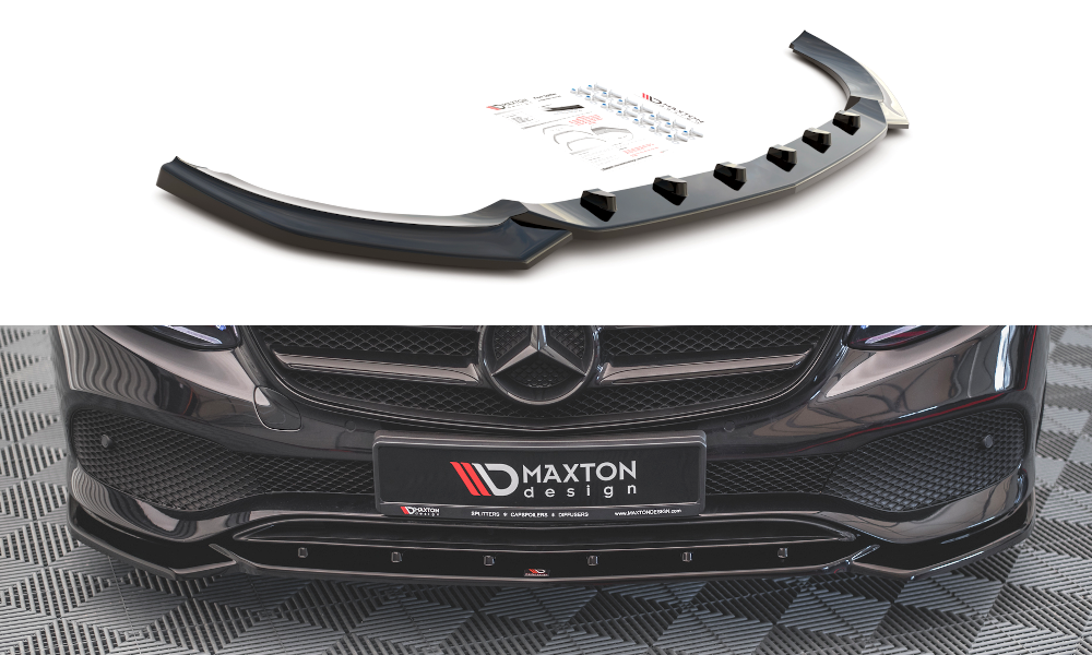 Image of Front Splitter Mercedes-Benz E W213 - Gloss Black