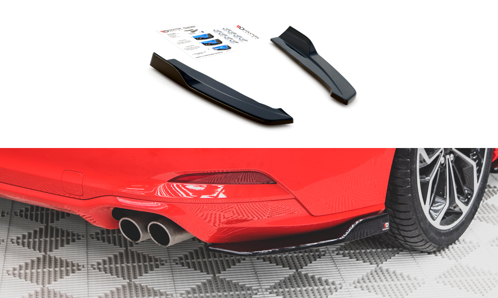 Image of Rear Side Splitters For V.2 Ford Focus ST-Line Estate MK4-T