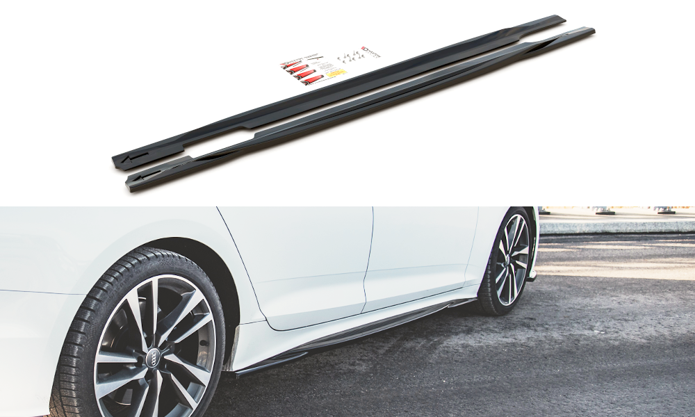 Image of Side Skirts Diffusers Audi S5/A5 S-Line Sportback F5 Fl-GB