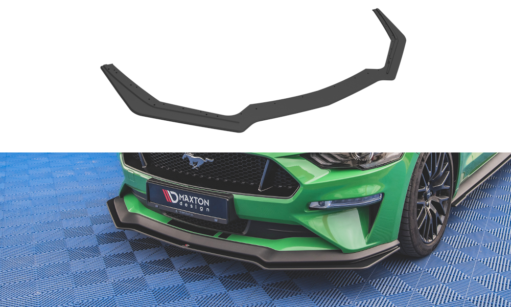 Image of Street Pro Splitter V.1 Ford Mustang GT MK6 Facelift-Black
