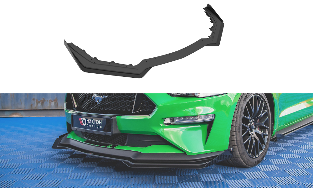 Image of Street Pro Splitter V.1 + Flaps Ford Mustang GT MK6 Facelift V2