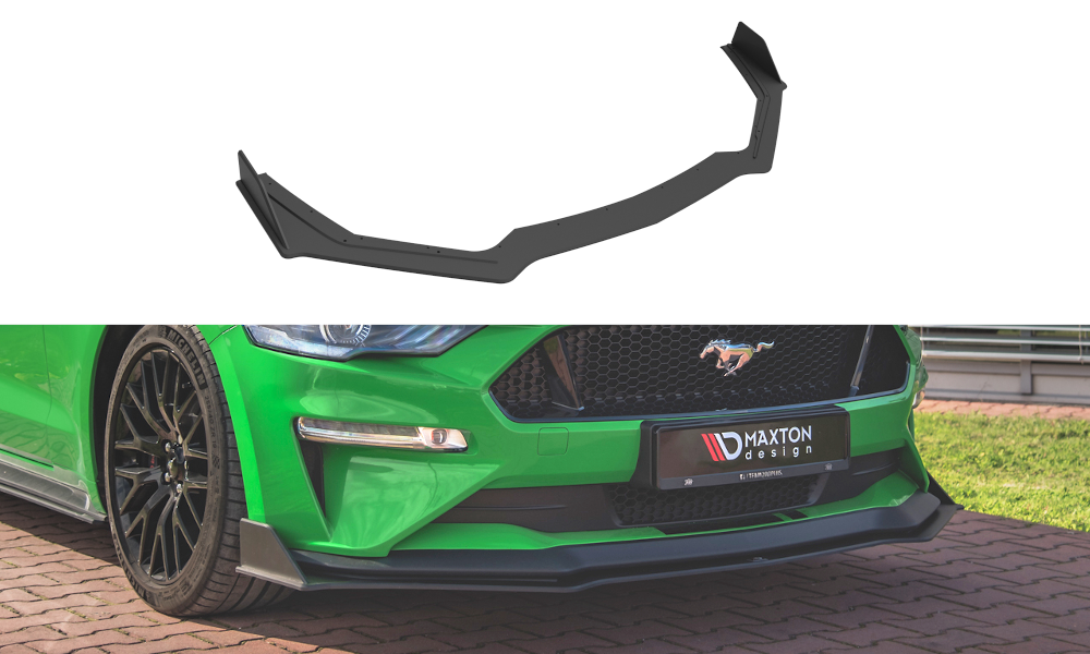 Image of Street Pro Splitter V.2 Ford Mustang GT MK6 Facelift-Black