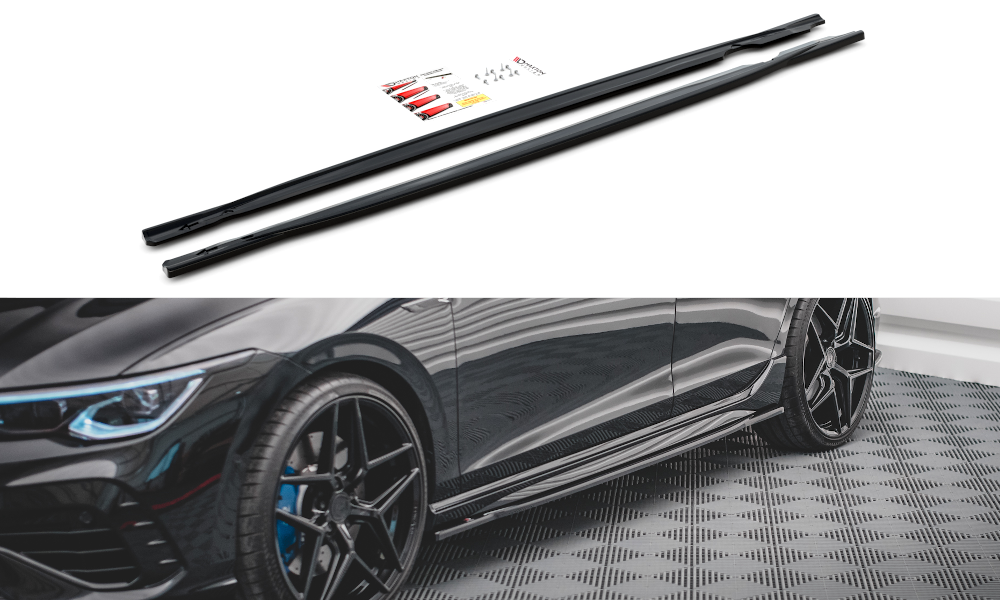 Side Skirts Diffusers V.1 Volkswagen Golf R MK8-GB