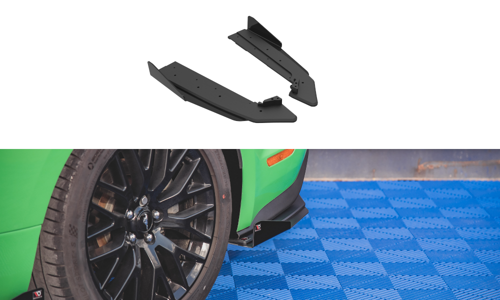 Image of Side Splitters V.1+Flaps Ford Mustang GT MK6 Facelift-GB V2