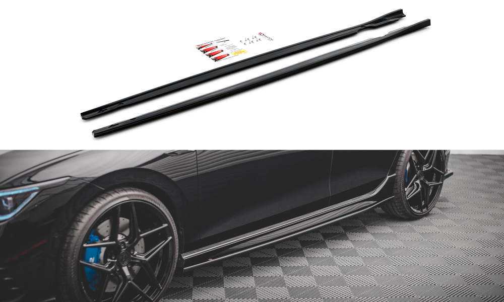 Side Skirts Diffusers V.2 Volkswagen Golf R MK8-GB