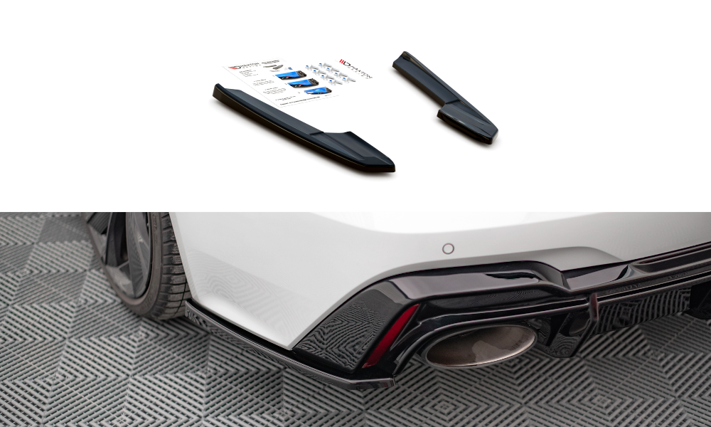 Image of Achterzijsplitters V.2 Audi RS6 C8 / RS7 C8 - Glanzend Zwart