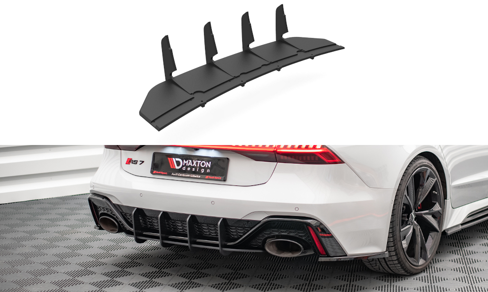Image of Street Pro Rear Diffuser Audi RS7 C8 / RS6 C8 Red Line