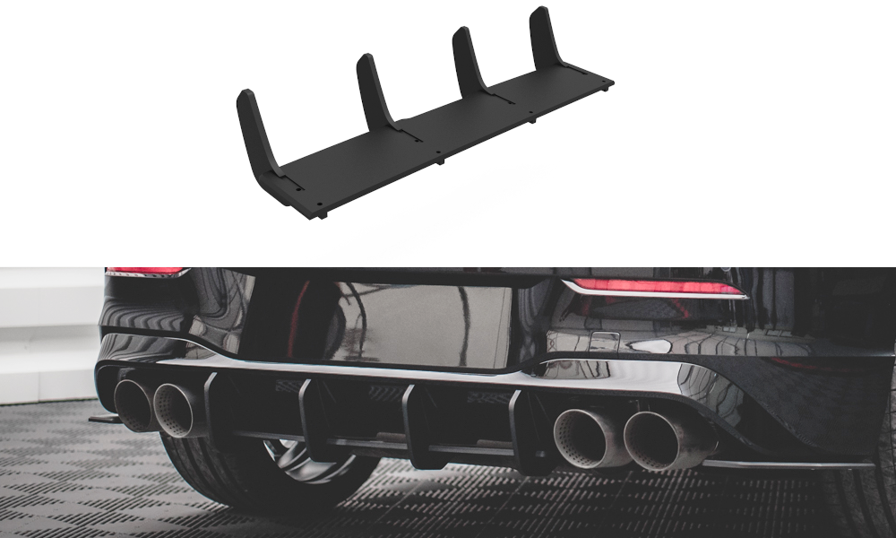 Image of Street Pro Rear Diffuser Volkswagen Golf R MK8 Red Line