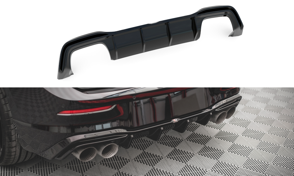 Image of Rear Valance V.2 Volkswagen Golf R MK8 - Textured