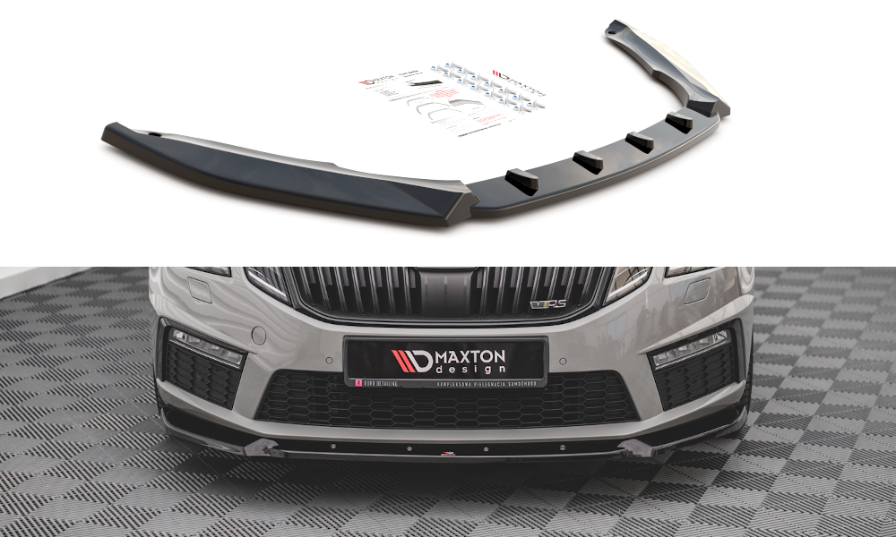 Image of Front Splitter V.2 Skoda Octavia RS MK3 Facelift-GB