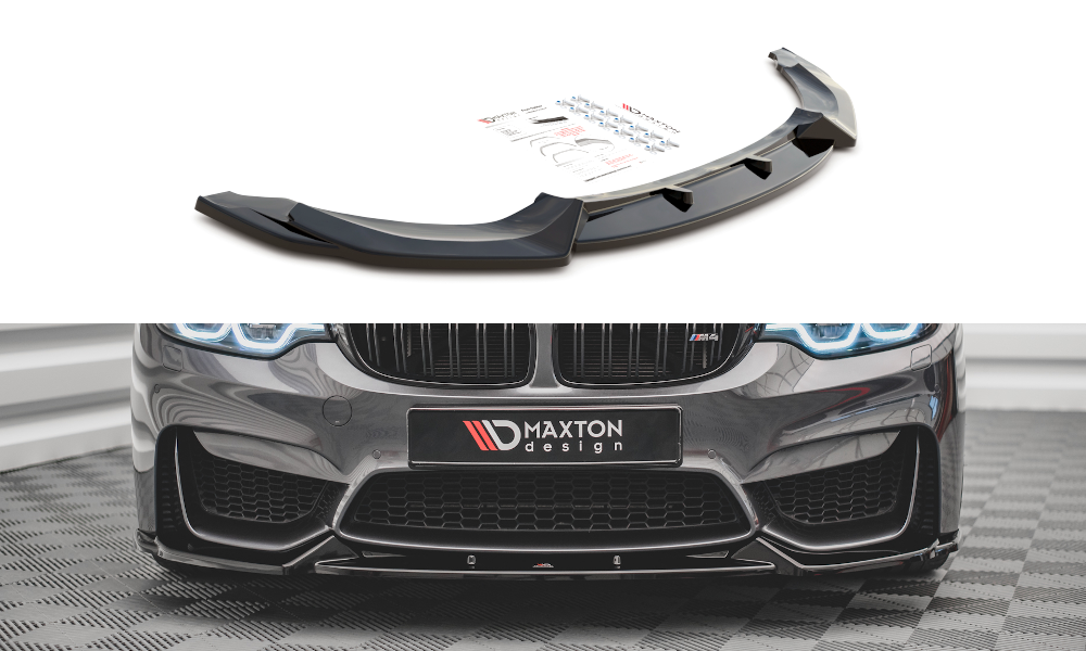 Image of Front Splitter BMW M4 F82 - Gloss Black