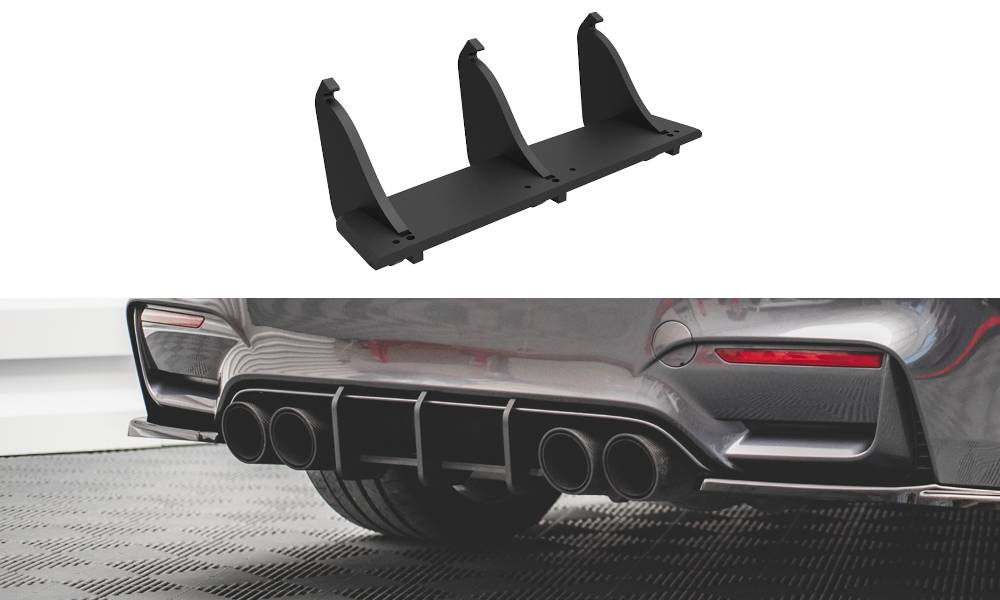 Image of Street Pro Rear Diffuser BMW M4 F82 - Black