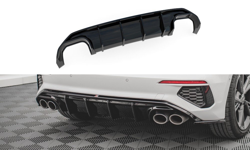 Image of Rear Valance Audi S3 Sportback 8Y - Gloss Black