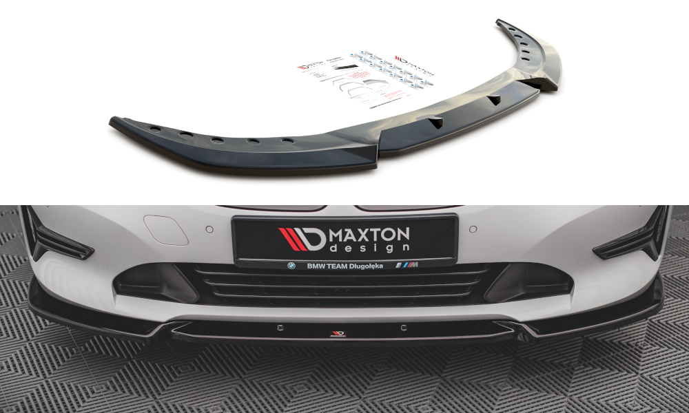 Image of Front Splitter V.1 BMW 3 G20 / G21 - Textured
