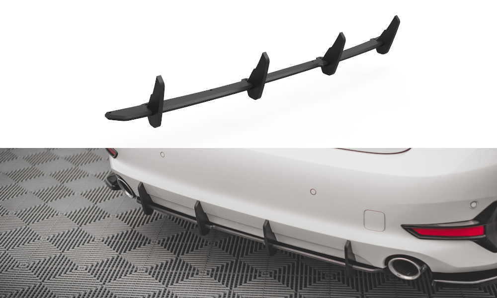 Image of Street Pro Rear Diffuser BMW 3 G20 / G21 Red Line
