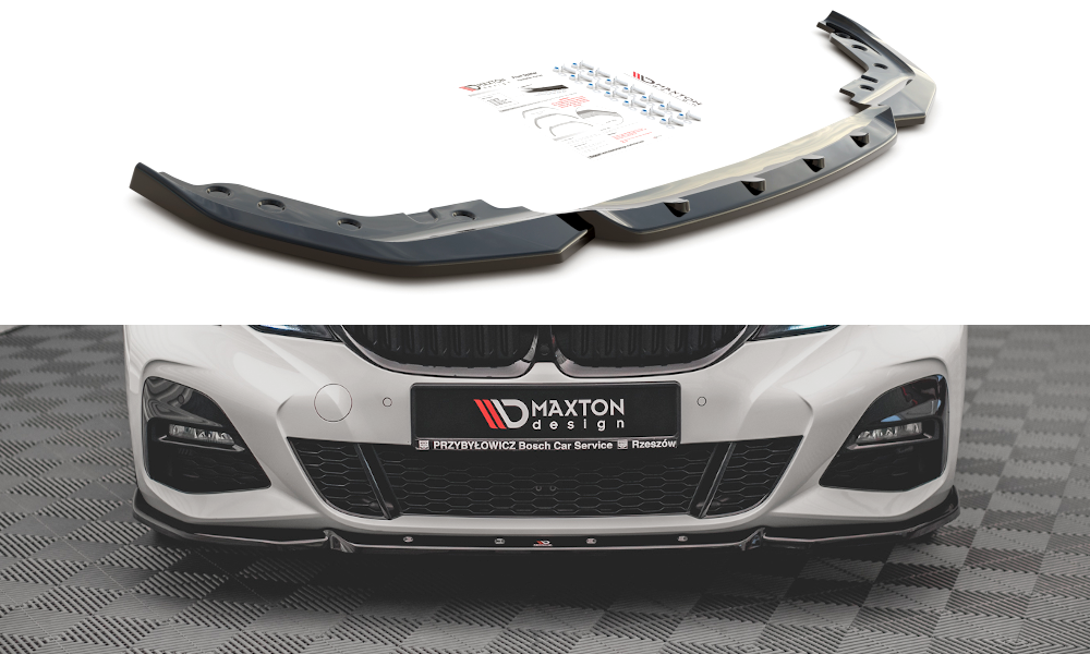 Image of Front Splitter V.5 BMW 3 G20 / G21 M-Pack - Gloss Black