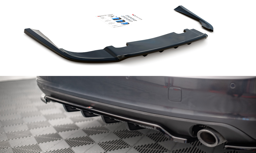 Image of Central Rear Splitter (With Vertical Bars) Volvo V90 MK2-GB