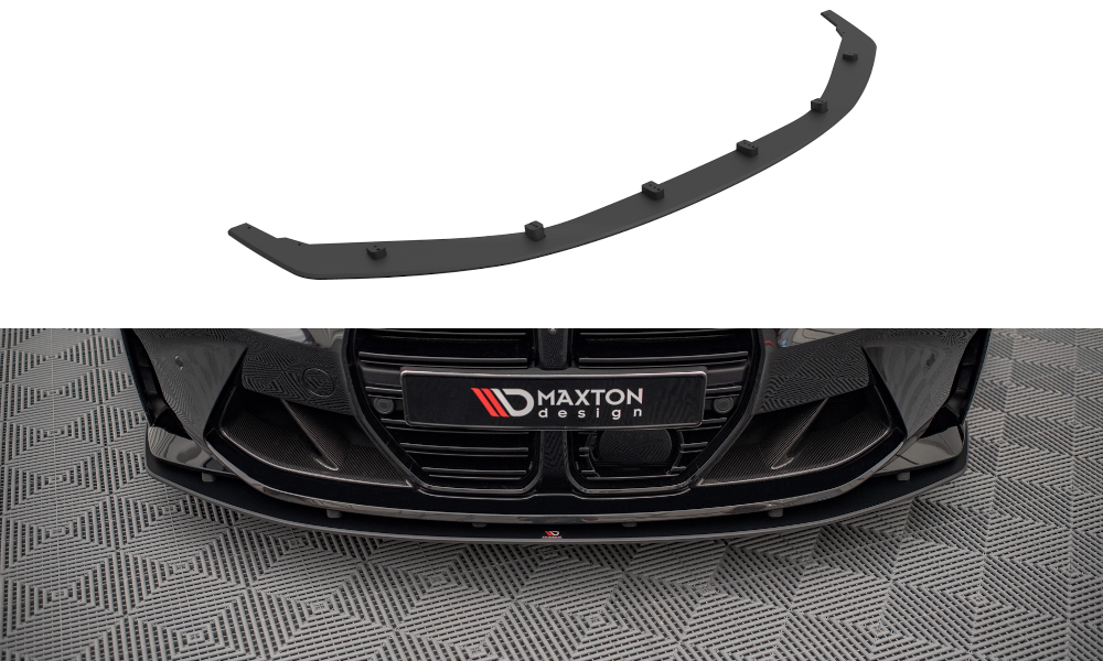 Image of Street Pro Front Splitter BMW M4 G82 - Black