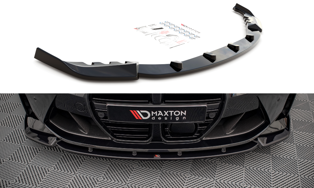 Image of Front Splitter V.3 BMW M4 G82 - Textured