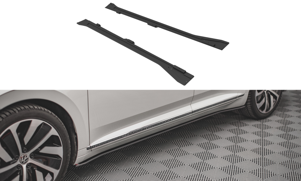 Image of Side Skirts Diffusers Volkswagen Arteon R-Line FL Red Line