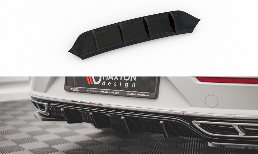 Image of Rear Valance Volkswagen Arteon R-Line Facelift - Gloss Black